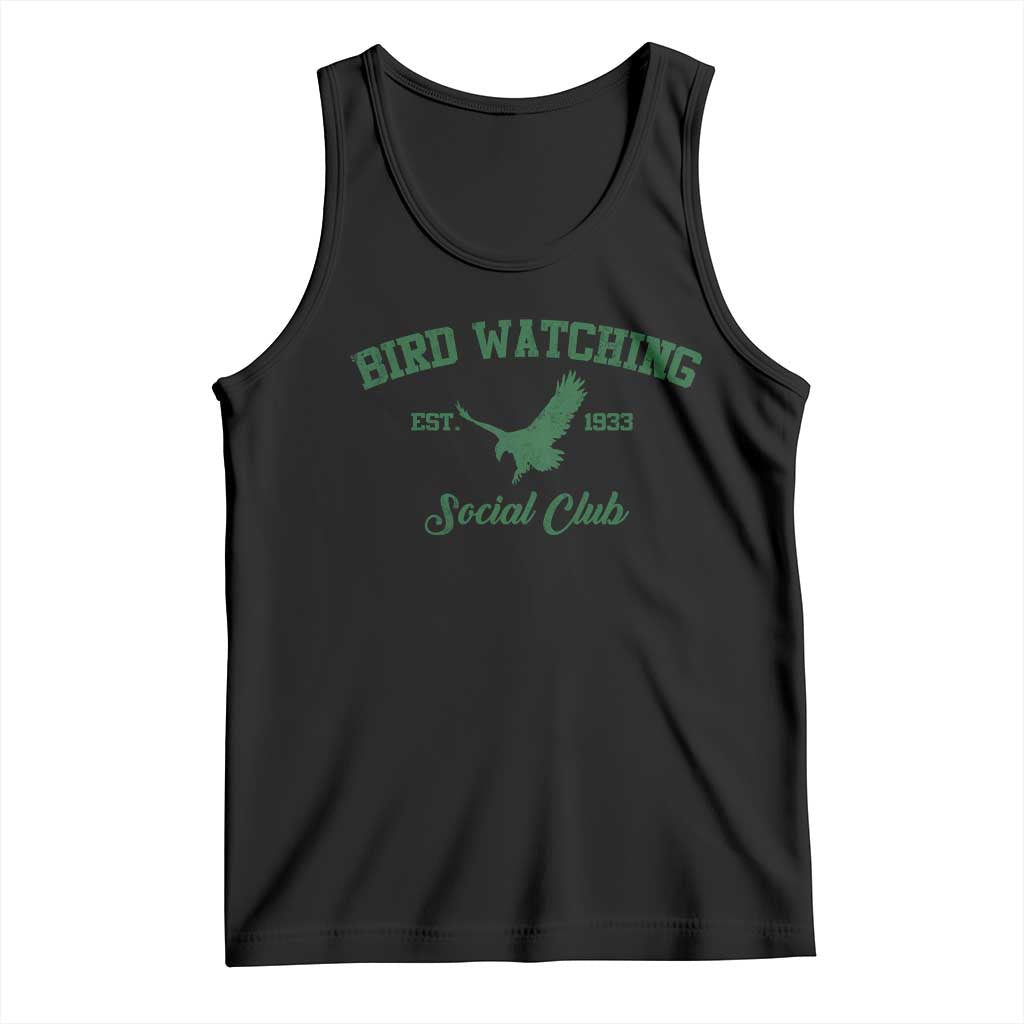 Bird Watching Social Club Est 1933 Tank Top Bold Football Game Day Graphic