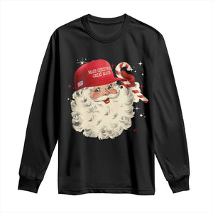 Funny Trump Santa Christmas Long Sleeve Shirt Make Christmas Great Again TS11 Black Print Your Wear