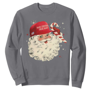 Funny Trump Santa Christmas Sweatshirt Make Christmas Great Again TS11 Charcoal Print Your Wear