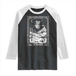 Italian Christmas La Befana Raglan Shirt Buon Befana Folklore Xmas Witch TS11 Black White Print Your Wear