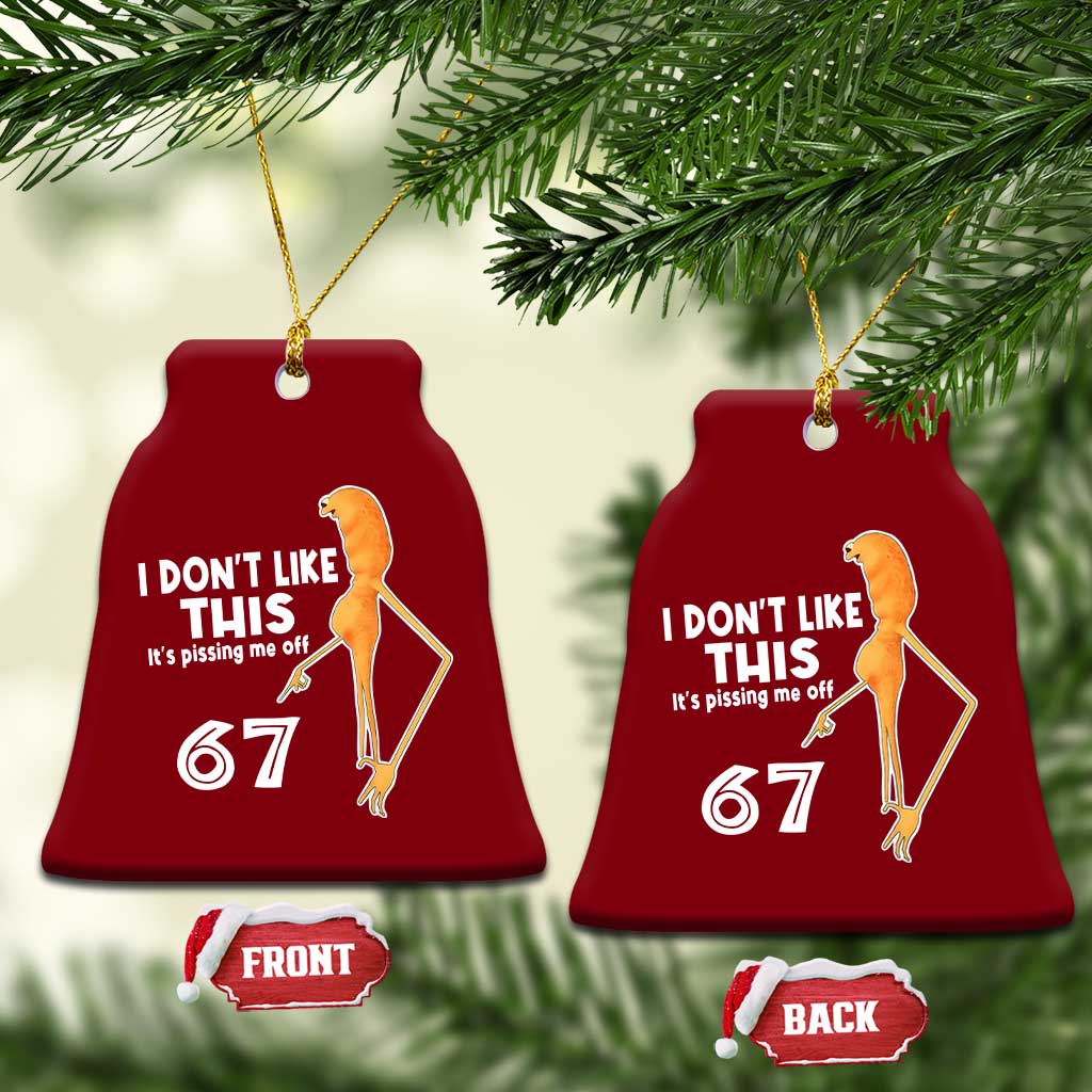 Funny Marcus The Worm 67 Meme Ceramic Ornament I Dont Like This Its Pissing Me Off TS11 Print Your Wear
