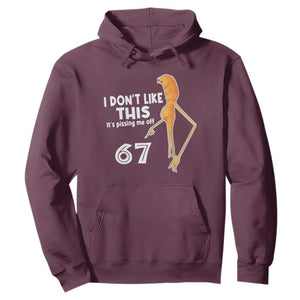 Funny Marcus The Worm 67 Meme Hoodie I Dont Like This Its Pissing Me Off TS11 Maroon Print Your Wear