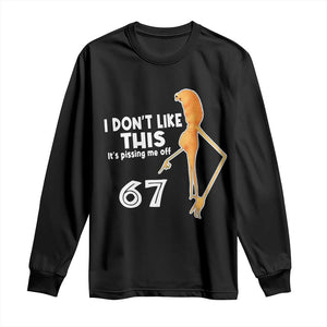 Funny Marcus The Worm 67 Meme Long Sleeve Shirt I Dont Like This Its Pissing Me Off TS11 Black Print Your Wear