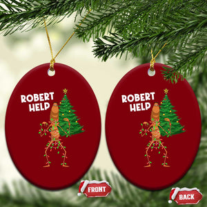 Funny Marcus The Worm Christmas Ceramic Ornament Robert Help Xmas Tree TS11 Print Your Wear