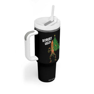 Funny Marcus The Worm Christmas Tumbler With Handle Robert Help Xmas Tree TS11 Print Your Wear