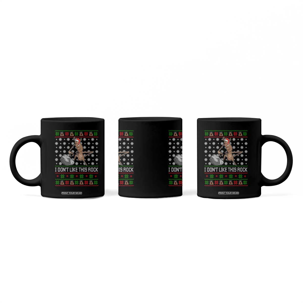 Funny Marcus The Worm Christmas Coffee Mug I Dont Like This Rock Xmas Holiday TS11 Print Your Wear