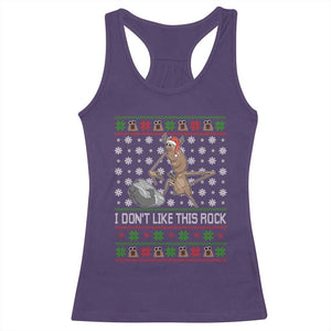 Funny Marcus The Worm Christmas Racerback Tank Top I Dont Like This Rock Xmas Holiday TS11 Purple Print Your Wear