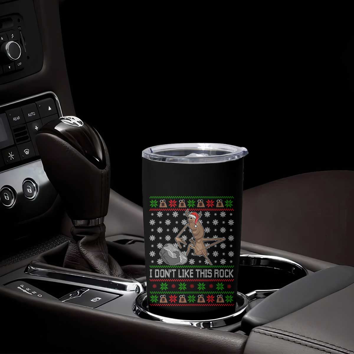 Funny Marcus The Worm Christmas Tumbler Cup I Dont Like This Rock Xmas Holiday TS11 Print Your Wear