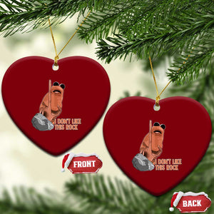 Funny Marcus The Worm Ceramic Ornament I Dont Like This Rock Meme TS11 Print Your Wear