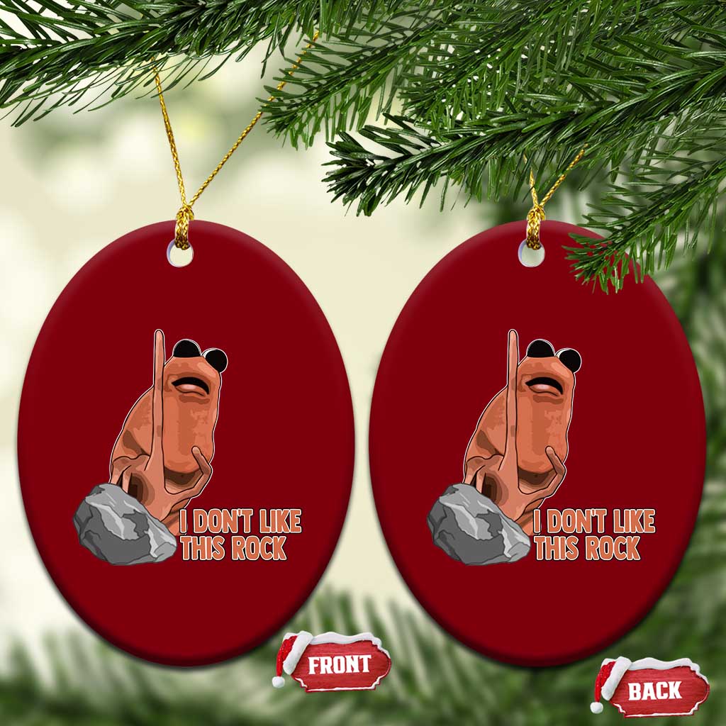 Funny Marcus The Worm Ceramic Ornament I Dont Like This Rock Meme TS11 Print Your Wear