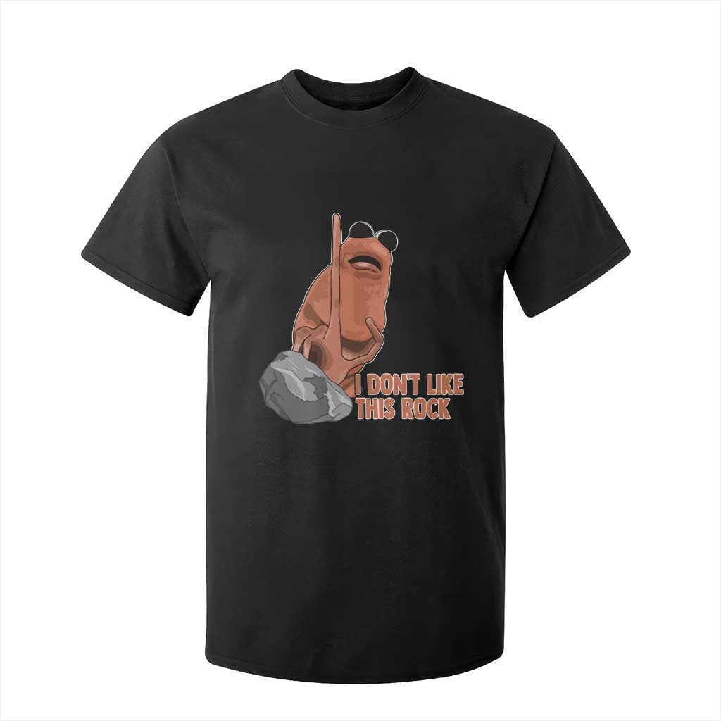 Funny Marcus The Worm T Shirt For Kid I Dont Like This Rock Meme TS11 Black Print Your Wear