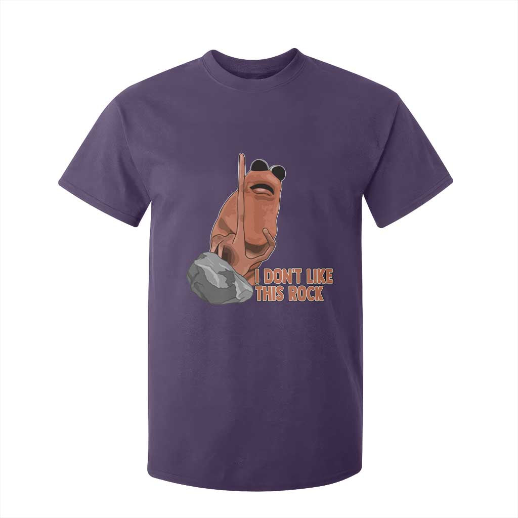 Funny Marcus The Worm T Shirt For Kid I Dont Like This Rock Meme TS11 Purple Print Your Wear