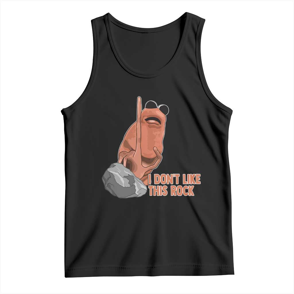 Funny Marcus The Worm Tank Top I Dont Like This Rock Meme TS11 Black Print Your Wear