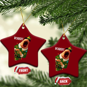 Funny Christmas Marcus The Worm Robert Xmas Elf Ceramic Ornament TS11 Print Your Wear