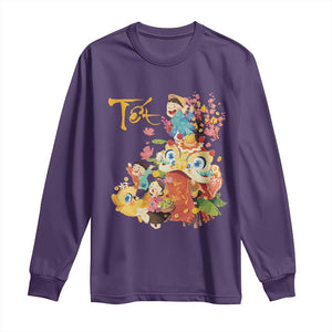 Funny Tet Vietnamese New Year 2025 Viet Holiday Long Sleeve Shirt TS11 Purple Print Your Wear