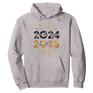 Goodbye 2024 Hello 2025 Hoodie New Year's Eve Party TS11 Ice Gray Print Your Wear