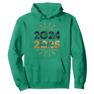 Goodbye 2024 Hello 2025 Hoodie New Year's Eve Party TS11 Irish Green Print Your Wear