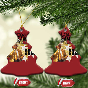 Funny Trump New Year 2025 Christmas Ornament New Year Same Me Fuck Around And Find Out TS11 Christmas Tree Red Print Your Wear