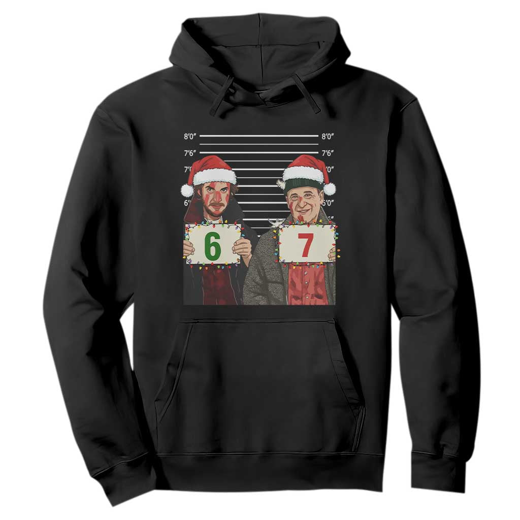 Funny 67 Christmas Movie Hoodie Six Seven Wet Bandits Home Xmas Alone TS11 Black Print Your Wear