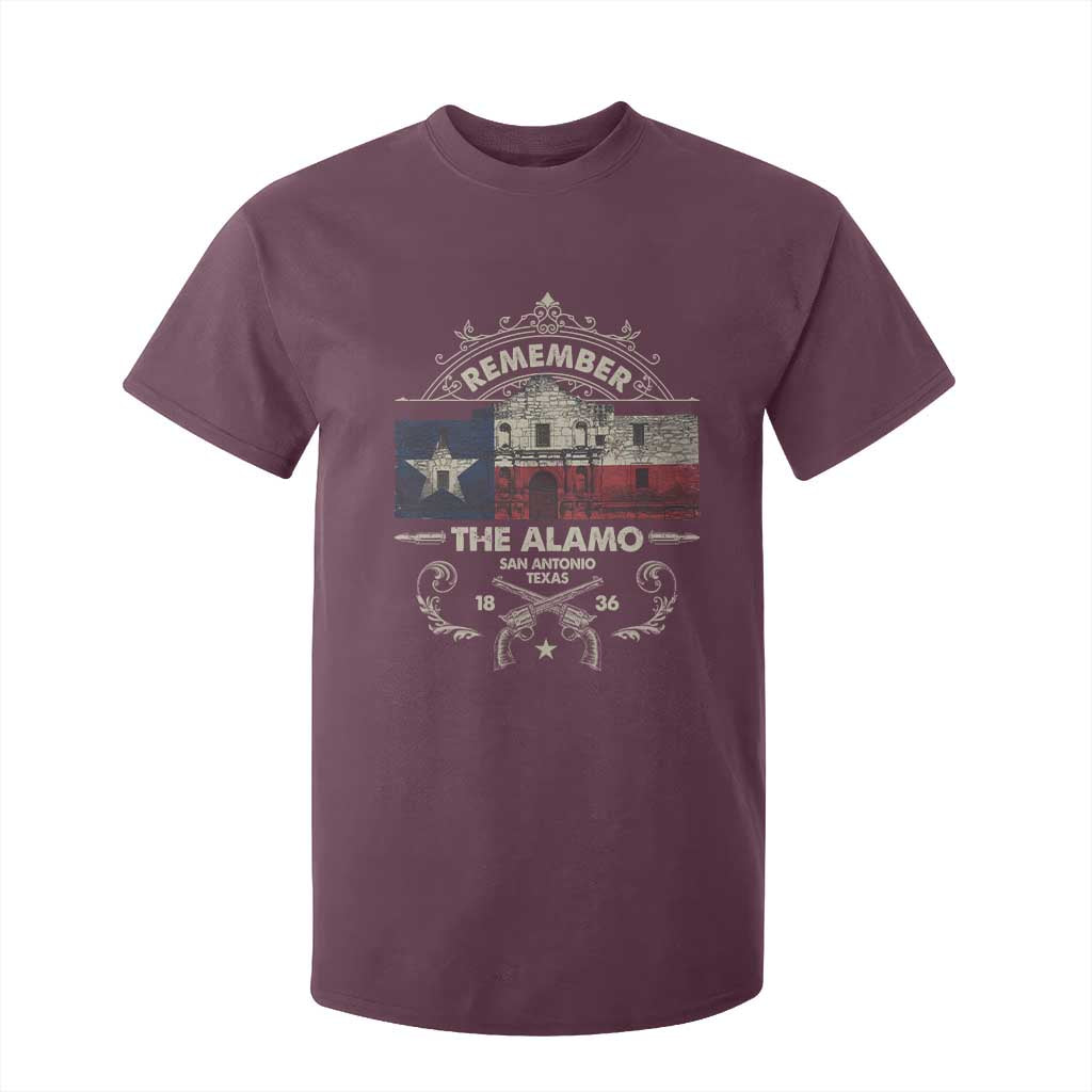 Texas Remember The Alamo San Antonio Pride T Shirt For Kid Texas History TS11 Maroon Print Your Wear