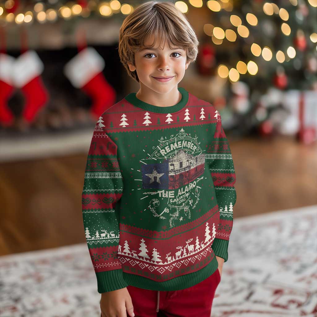 Texas Remember The Alamo San Antonio Pride Knit Sweatshirt Texas History TS11 Christmas Print Your Wear