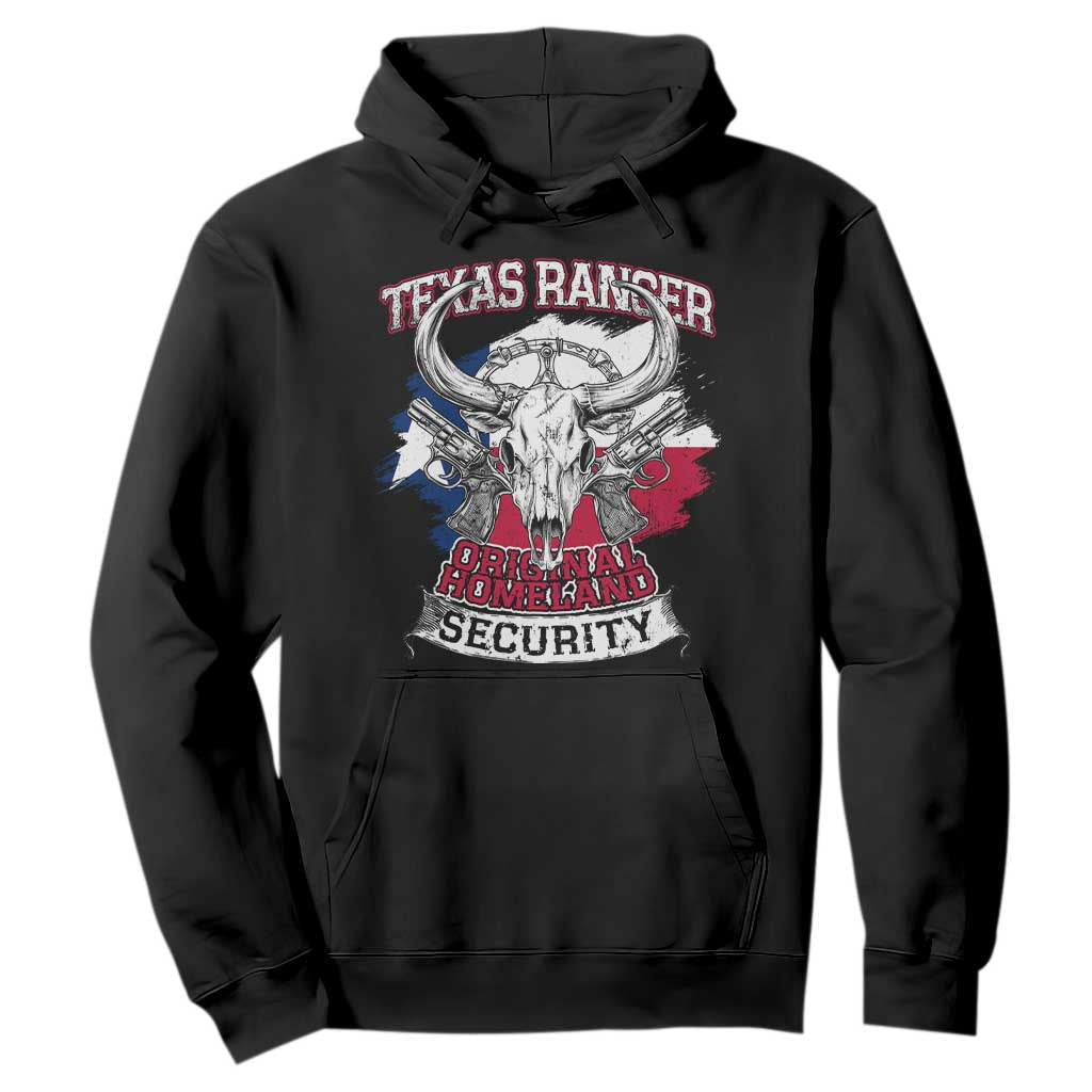 Texas Ranger Original Homeland Security Hoodie History Of Texas TS11 Black Print Your Wear