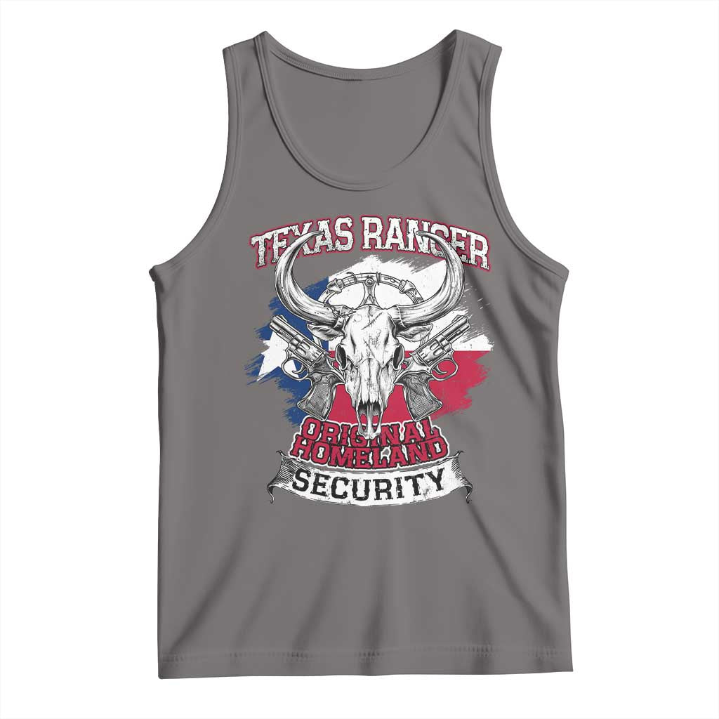 Texas Ranger Original Homeland Security Tank Top History Of Texas TS11 Deep Heather Print Your Wear