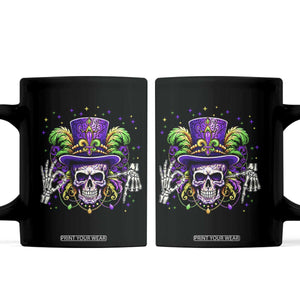 Mardi Gras Skull 67 Six Seven Meme New Orleans Witch Doctor Voodoo Coffee Mug TS11 Black Print Your Wear
