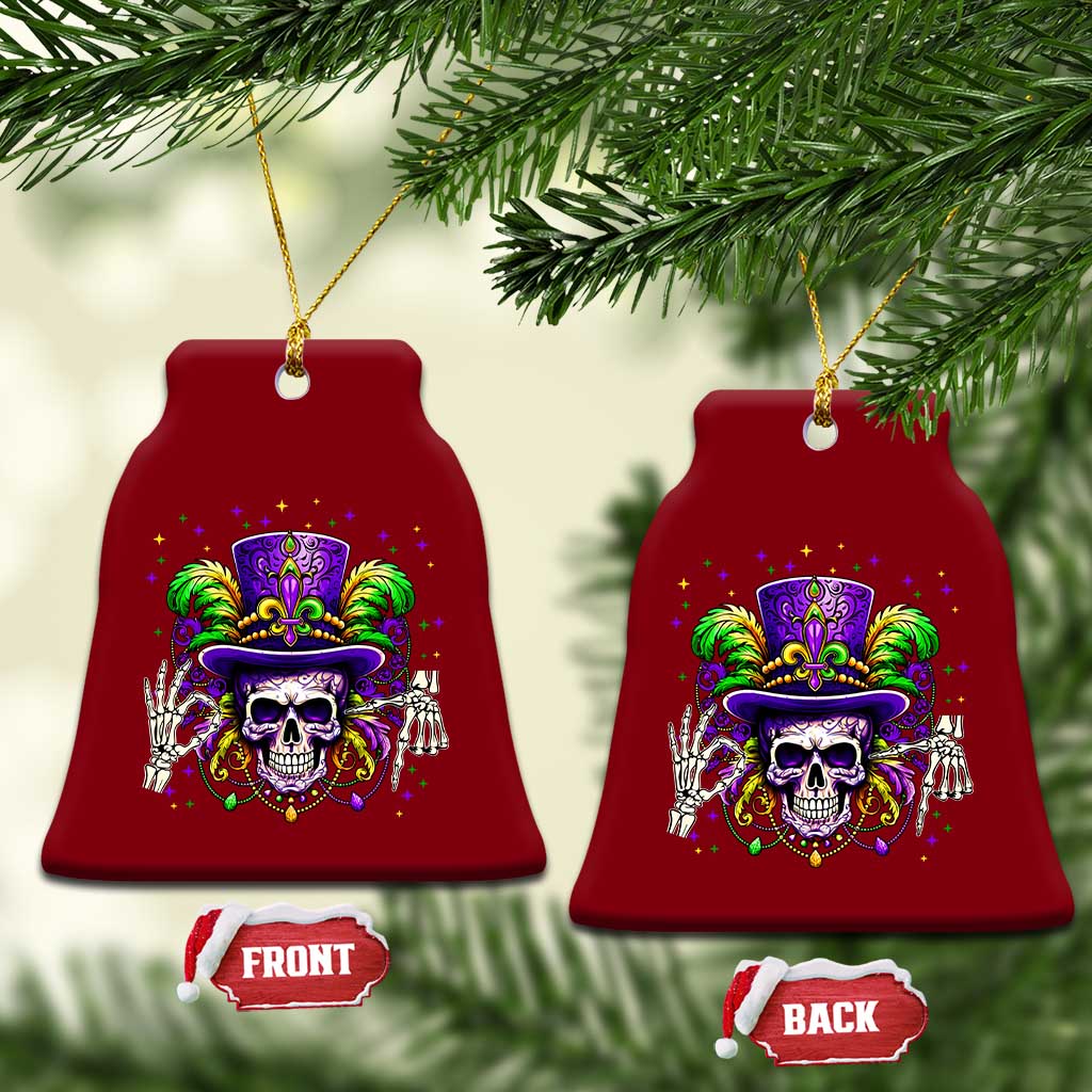 Mardi Gras Skull 67 Six Seven Meme New Orleans Witch Doctor Voodoo Ceramic Ornament TS11 Print Your Wear