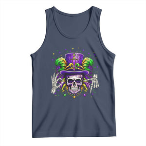 Mardi Gras Skull 67 Six Seven Meme New Orleans Witch Doctor Voodoo Tank Top TS11 Navy Print Your Wear