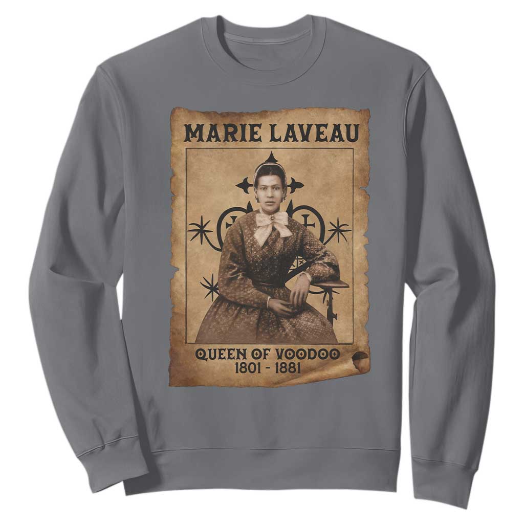 Marie Laveau Sweatshirt Queen Of Voodoo New Orleans Hoodoo Rootwork TS11 Charcoal Print Your Wear