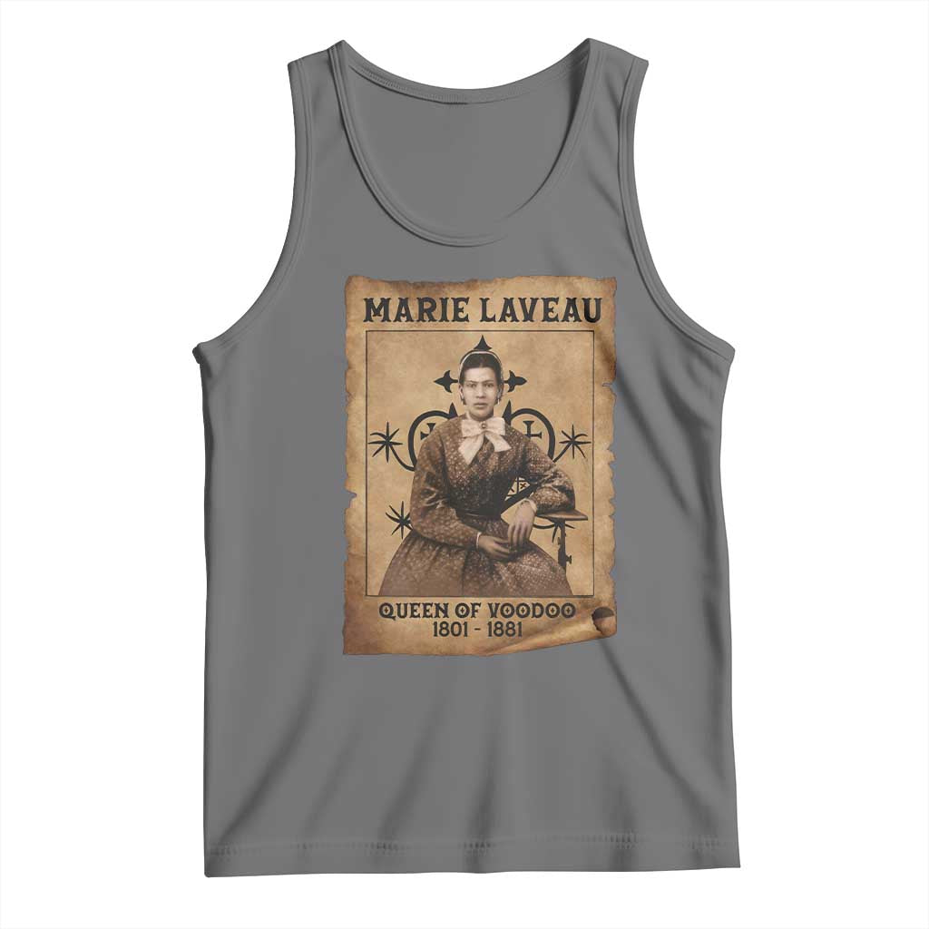 Marie Laveau Tank Top Queen Of Voodoo New Orleans Hoodoo Rootwork TS11 Black Heather Print Your Wear