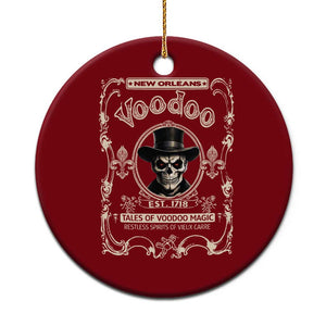 New Orleans Voodoo Ceramic Ornament Tales Of Voodoo Magic Skull Spooky Hoodoo Rootworker TS11 1pc Red Print Your Wear