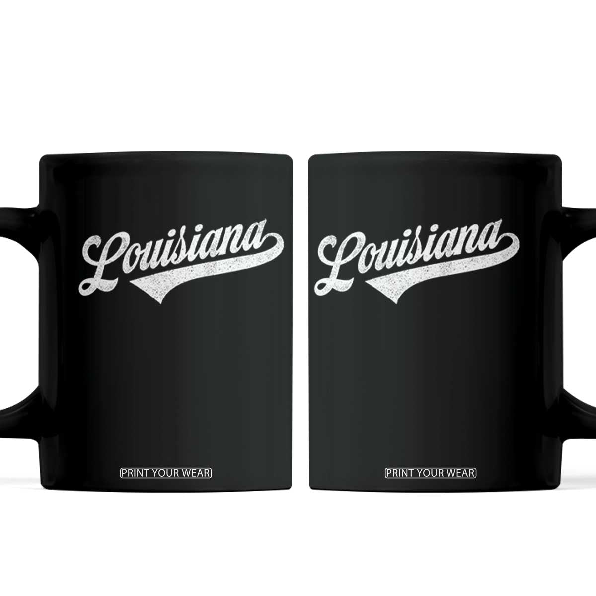 Retro Louisiana Coffee Mug Vintage City State Distressed Pride TS11 Black Print Your Wear