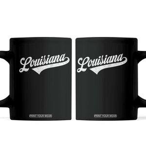 Retro Louisiana Coffee Mug Vintage City State Distressed Pride TS11 Black Print Your Wear