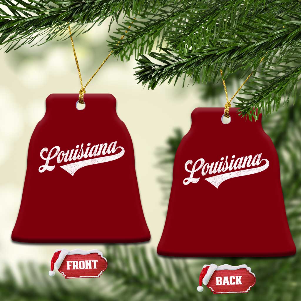 Retro Louisiana Ceramic Ornament Vintage City State Distressed Pride TS11 Print Your Wear