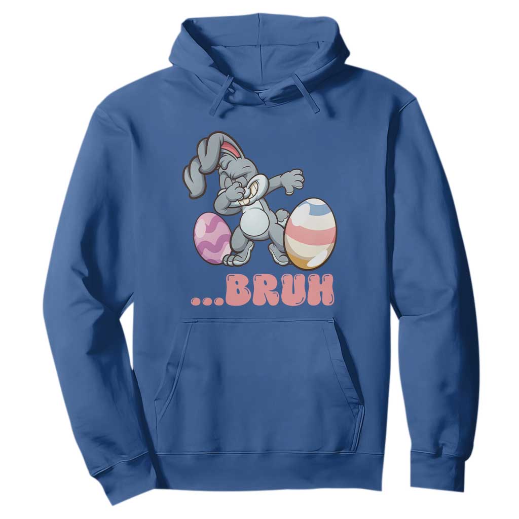 Funny Bruh Dab Rabbit Eggs Easter Day Hoodie TS11 Royal Blue Print Your Wear