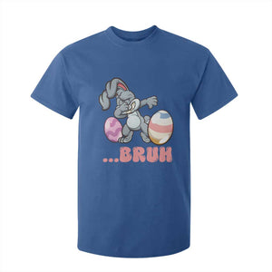 Funny Bruh Dab Rabbit Eggs Easter Day T Shirt For Kid TS11 Royal Blue Print Your Wear