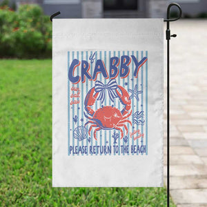If Crabby Please Return To The Beach Garden Flag Funny Summer Girl TS11 Print Your Wear