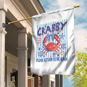 If Crabby Please Return To The Beach Garden Flag Funny Summer Girl TS11 Print Your Wear