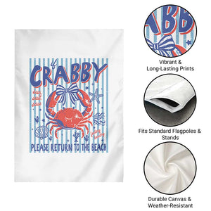 If Crabby Please Return To The Beach Garden Flag Funny Summer Girl TS11 Print Your Wear