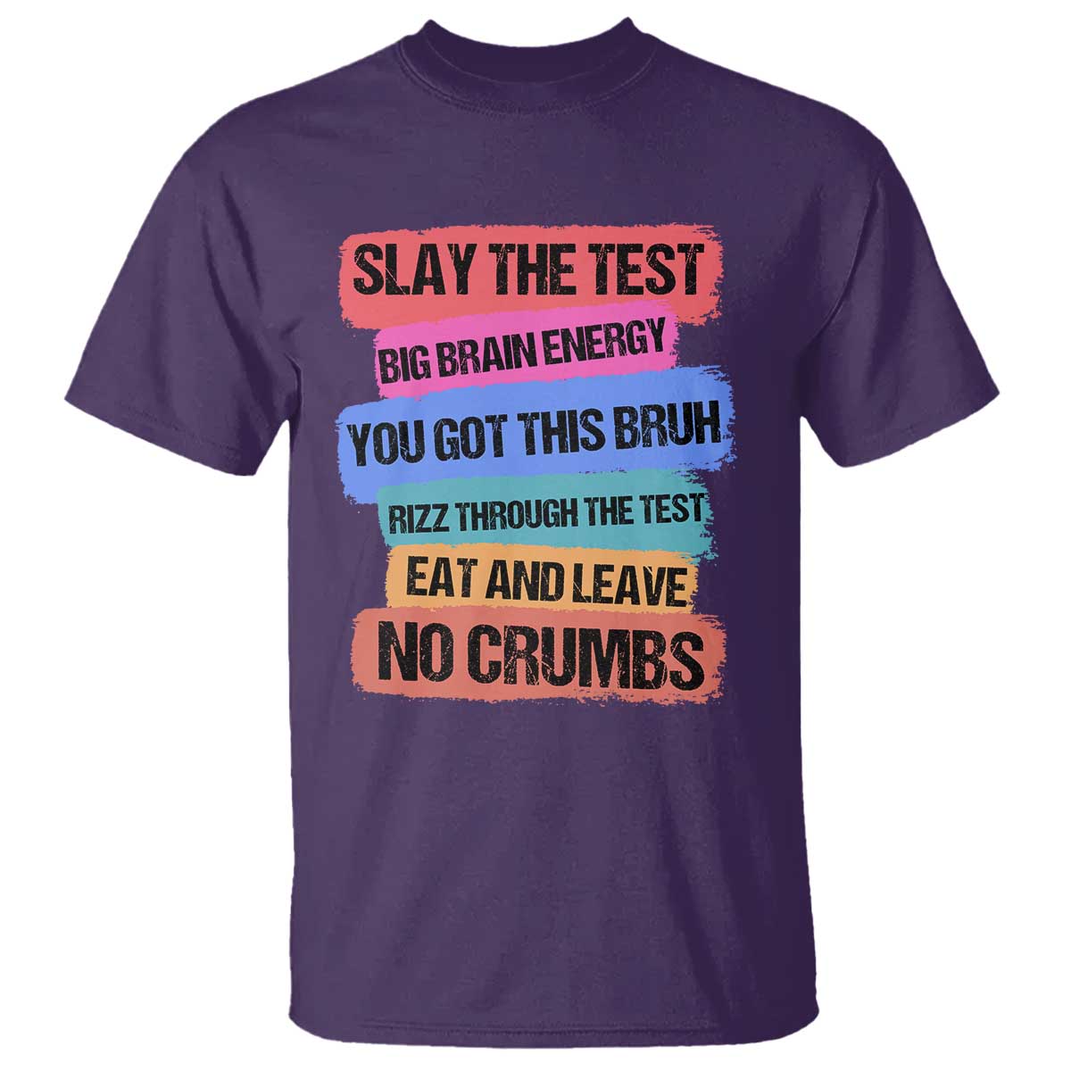 Test Day T Shirt Slay The Test Big Brain Energy Students Spirit TS11 Purple Print Your Wear