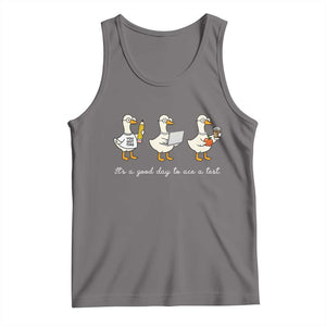 Silly Goose Test Day Tank Top It's A Good Day To Ace A Test Teacher Students TS11 Deep Heather Print Your Wear