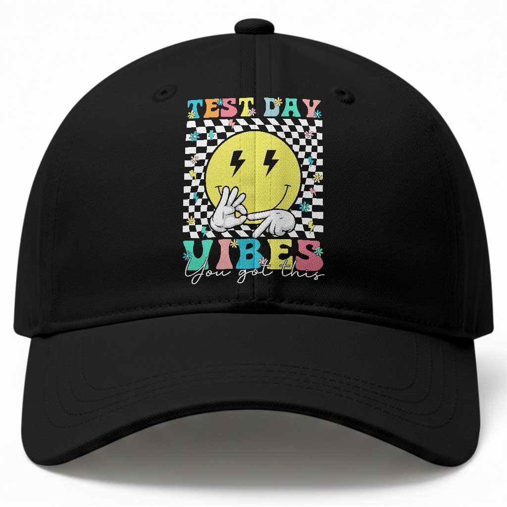 Test Day 67 Meme Baseball Cap You Got This Testing Teacher Retro Grooves TS11 Print Your Wear
