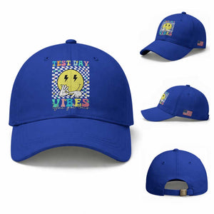 Test Day 67 Meme Baseball Cap You Got This Testing Teacher Retro Grooves TS11 Baseball Cap Universal Fit Royal Blue Print Your Wear