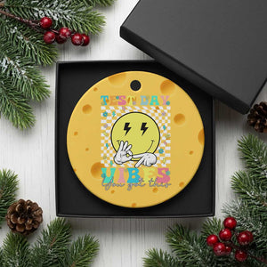 Test Day 67 Meme Ceramic Ornament You Got This Testing Teacher Retro Grooves TS11 1pc Yellow Cheese Print Your Wear