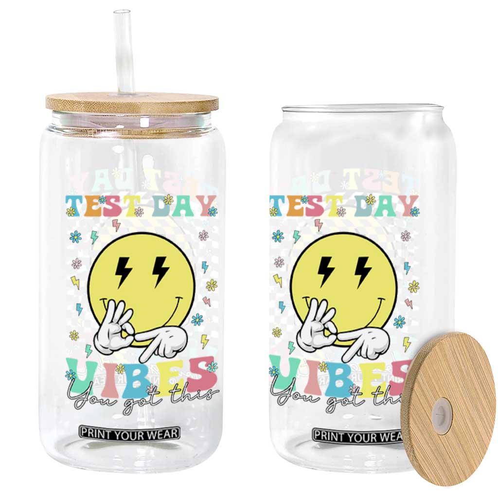 Test Day 67 Meme Glass Can You Got This Testing Teacher Retro Grooves TS11 Print Your Wear