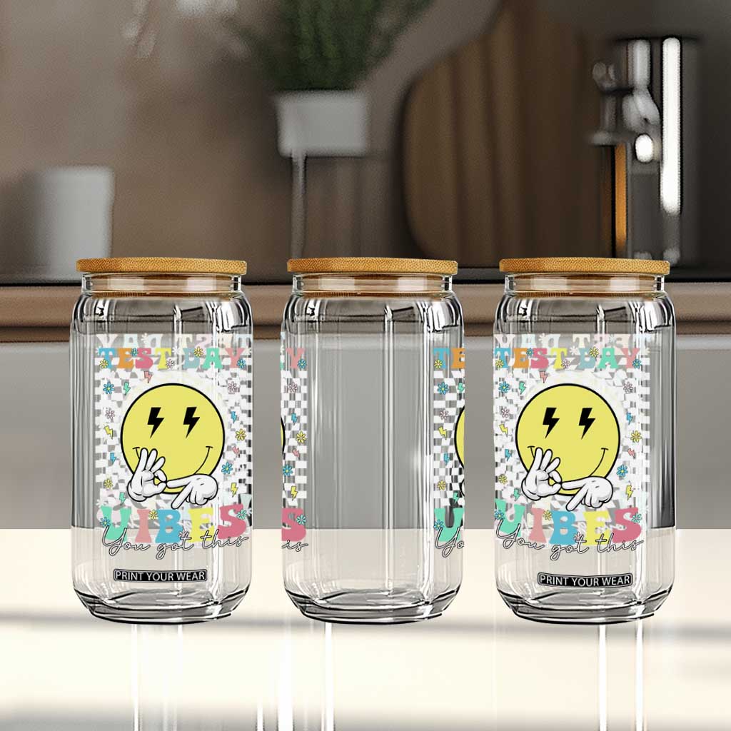 Test Day 67 Meme Glass Can You Got This Testing Teacher Retro Grooves TS11 Print Your Wear