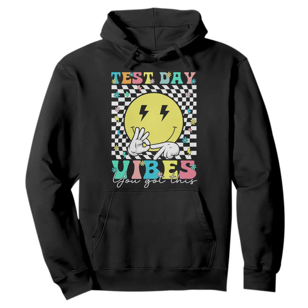 Test Day 67 Meme Hoodie You Got This Testing Teacher Retro Grooves TS11 Black Print Your Wear