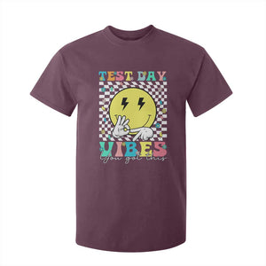 Test Day 67 Meme T Shirt For Kid You Got This Testing Teacher Retro Grooves TS11 Maroon Print Your Wear